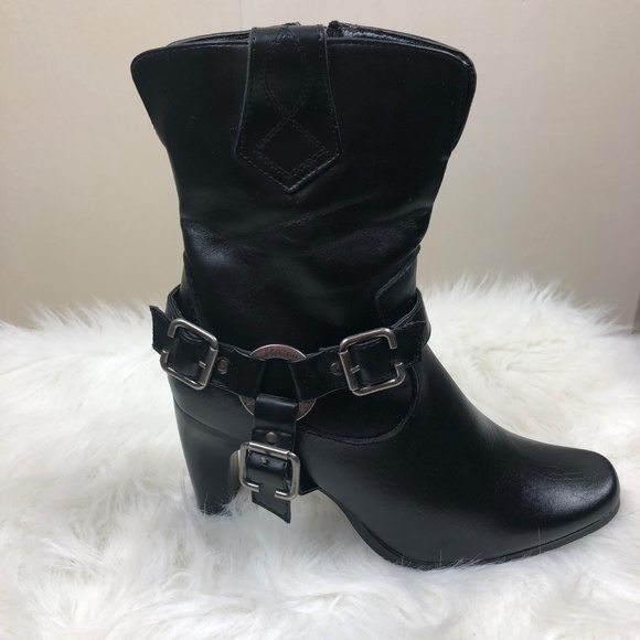 Milwaukee Motorcycle Clothing Company Shoes - Milwaukee Motorcycle Vixen Leather Boots Size 7.5